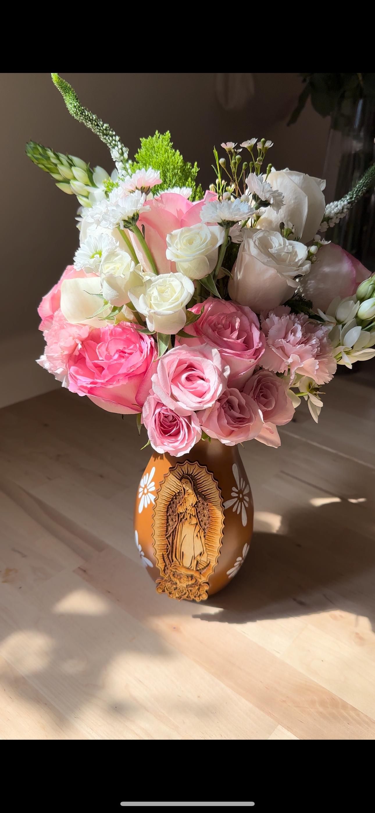 Virgencita Vase Brown 7.5"