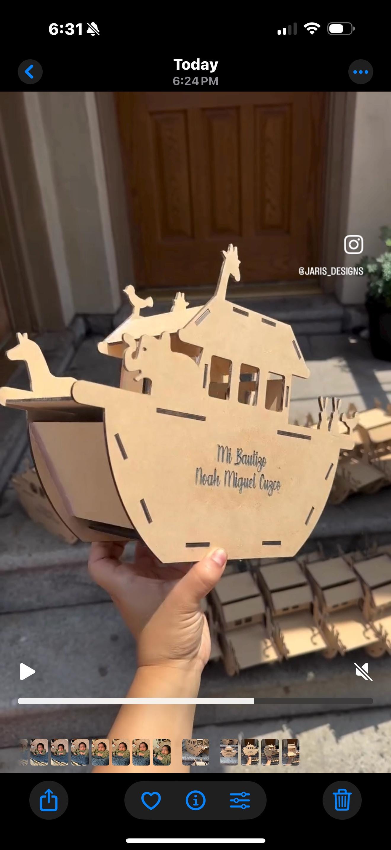 Noah's Arc Center Piece