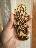 San Judas Custom Wood Plaque