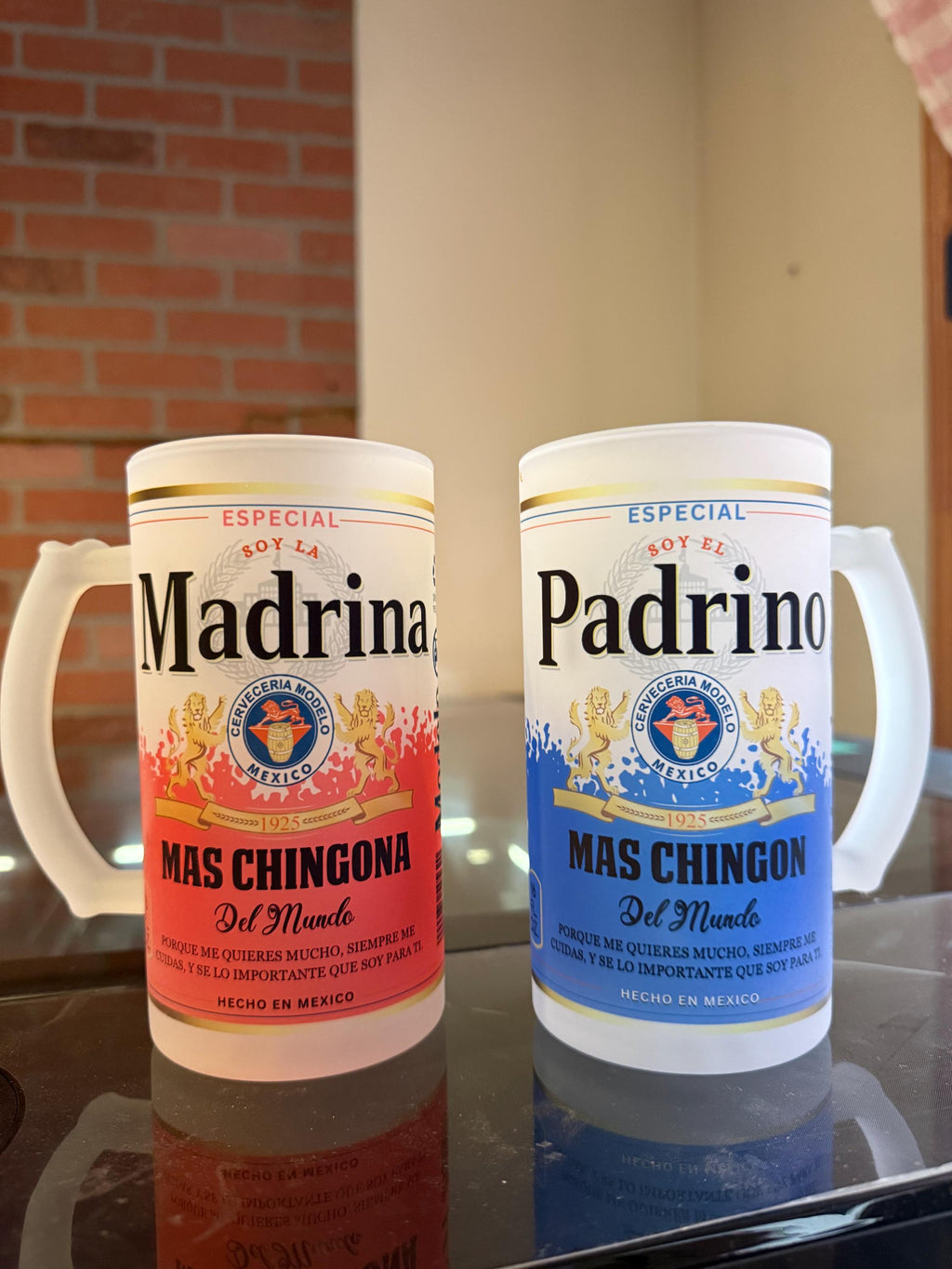Padrino Beer mugs